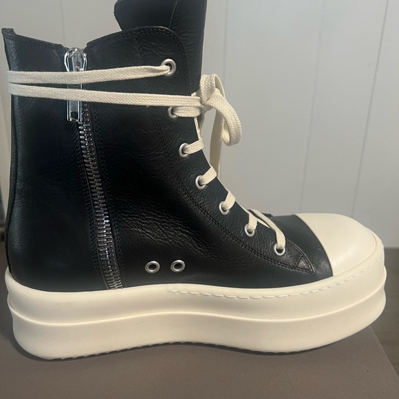 RICK OWENS
Black/Milk/Milk  Mega Bumper Sneakers - Picture 8 of 10